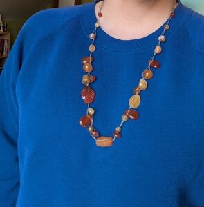 Glass and Stone Necklace